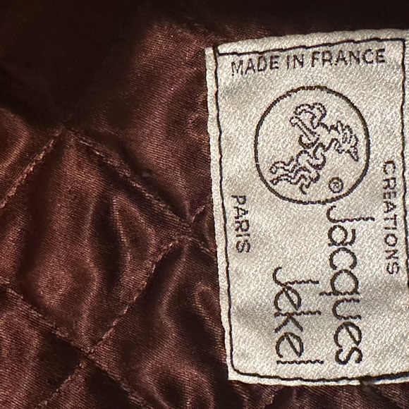 Jacques Jewel Neiman Marcus Brown Shearling Coat Jacket Womens 8 - Picture 11 of 11